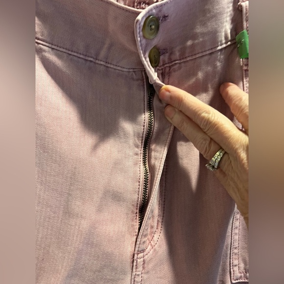 American Eagle Outfitters Pink Lightweight Jeans Gathered Back Waist - 16 - Picture 3 of 7